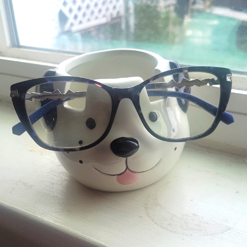Luvberries Dog Ceramic Eyewear Holder and multi-purpose accessories organizer